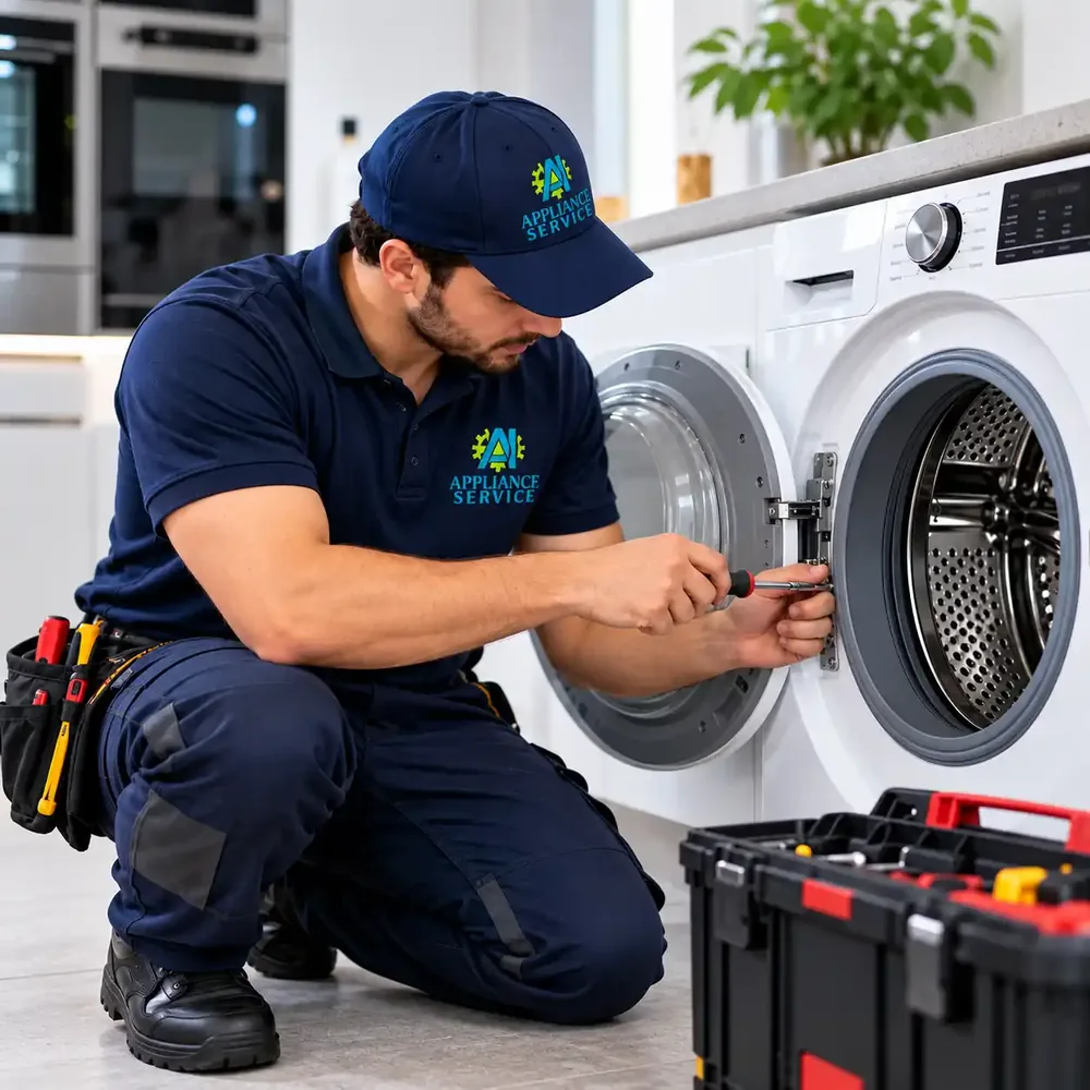 Appliance repair Gordon technician fixing a washing machine